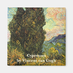 Van Gogh Cypresses, het Fijne Art. van het Vintage Magneet