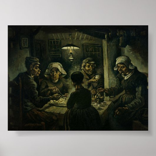 Van Gogh De Aardappeleters Poster (Voorkant)