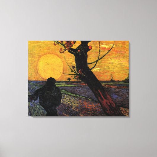 Van Gogh; de  boerenboer Canvas Afdruk (Voorkant)