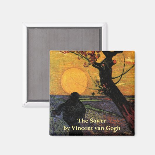 Van Gogh; de boerenboer Magneet (Voorkant / Achterkant)