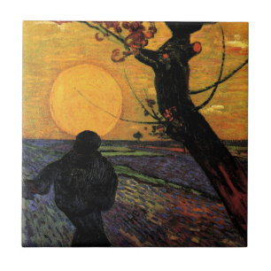 Van Gogh; de  boerenboer Tegeltje