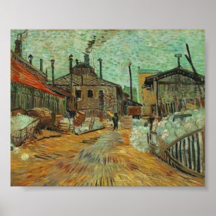 Van Gogh - de fabriek in Asnieres Poster