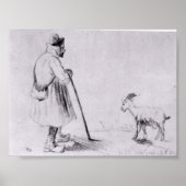 Van Gogh - De Goat Herd Poster (Voorkant)