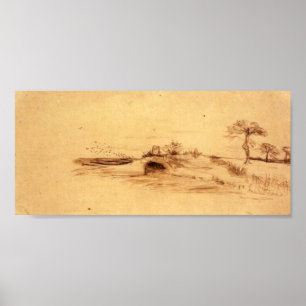 Van Gogh - De grot van Machpelah Poster