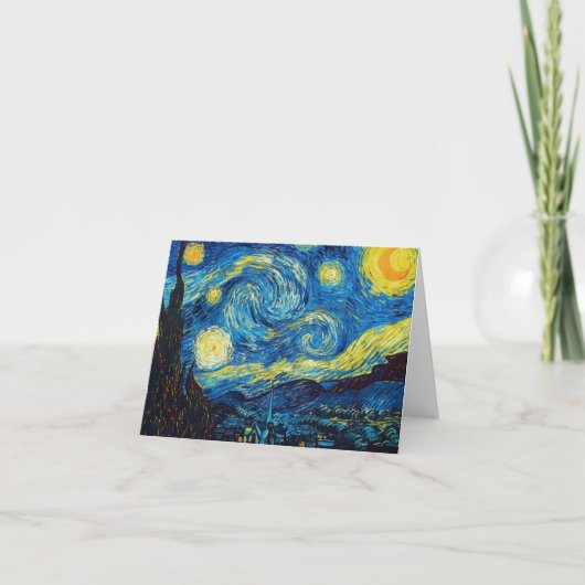 Van Gogh de Kaart van de Nota van de Sterrennacht (Voorkant)
