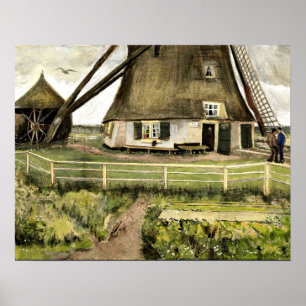 Van Gogh - De Laakmolen nabij Den Haag Poster