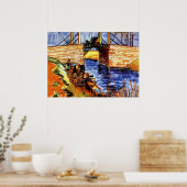 Van Gogh - De Langlois-brug in Arles Poster (Keuken)
