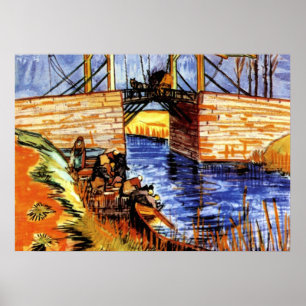Van Gogh - De Langlois-brug in Arles Poster