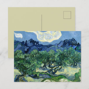 Van Gogh De olijfbomen landschapschildering Briefkaart