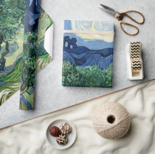Van Gogh De olijfbomen landschapschildering Cadeaupapier