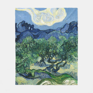 Van Gogh De olijfbomen landschapschildering Fleece Deken