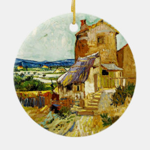Van Gogh - De oude Mill Keramisch Ornament