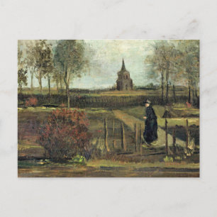 Van Gogh - De Parsonage Garden in Nuenen Briefkaart
