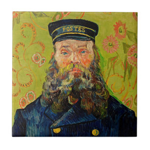 Van Gogh De Postbode Portret Keramische Tegel Tegeltje