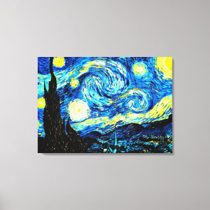 Van Gogh - De sterrenhemel Canvas Afdruk