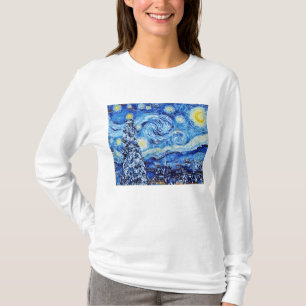 Van Gogh - De sterrenhemel - Witte Kerst Kunst T-shirt