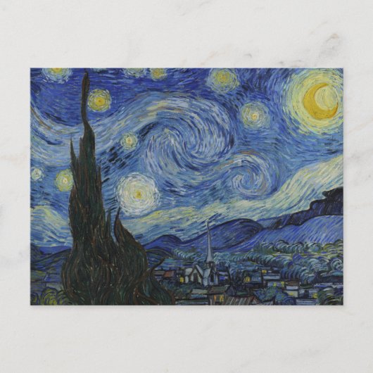 Van Gogh De Sterrennacht Briefkaart (Voorkant)