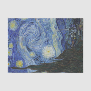Van Gogh de Sterrennacht drukt het weefselpapier a Tissuepapier
