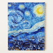 Van Gogh - de Sterrennacht - Witte kerstpost Planner (Achterkant)