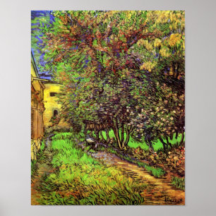 Van Gogh - De tuin van het Sint-Paulusziekenhuis Poster