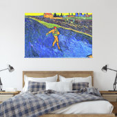 Van Gogh - De zaaier, beroemd schilderij, Canvas Afdruk (Insitu (Slaapkamer))