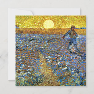 Van Gogh - De Zaaier, beroemd schilderij, kaart