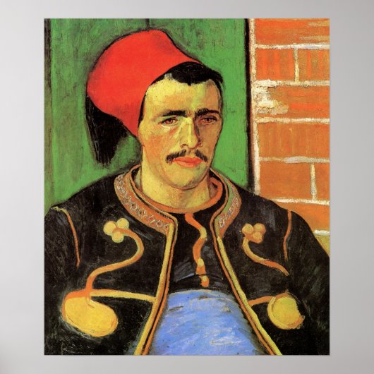 Van Gogh, De Zouave, Vintage Impressionisme Kunst Poster (Voorkant)
