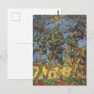 Van Gogh Dennenbomen - Klassieke Tuinkunst Briefkaart