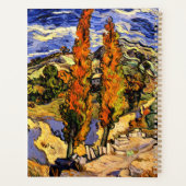 Van Gogh - Deux peupliers sur une colline (Dos)