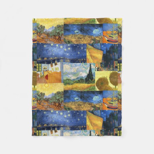 Van Gogh Dream schilderijen Art Fleece Blanket (Voorkant)