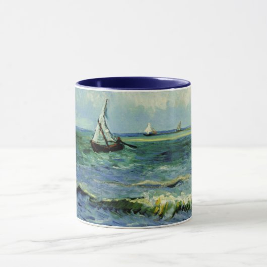 Van Gogh - een Gevist boot in Zee Mok (Midden)