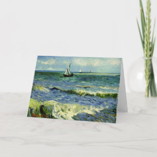 Van Gogh - Een vissersboot op zee Kaart