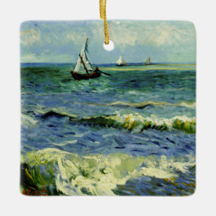 Van Gogh - Een vissersboot op zee Keramisch Ornament