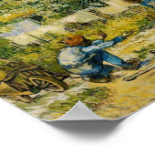 Van Gogh - Eerste stappen (na Millet) Poster (Hoek)