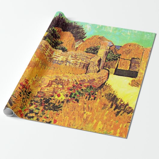 Van Gogh - Farmhouse in Provence Cadeaupapier (Uitgerold)
