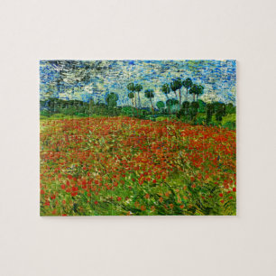 Van Gogh Field met papavers (F636) Fine Art Legpuzzel