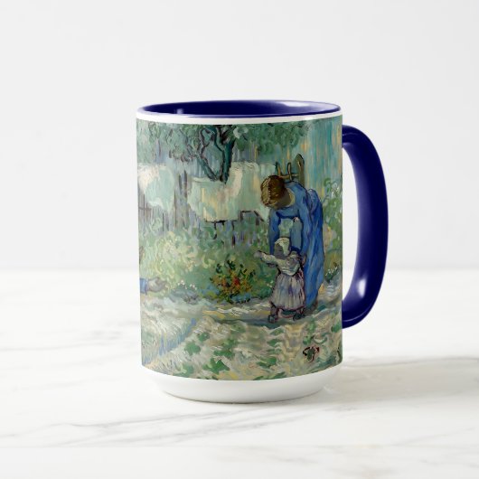 Van Gogh "First Steps" Painting Mug Mok (Voorkant rechts)
