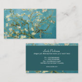 Van Gogh fleurs de printemps cartes de visite pers (Devant / Derrière)