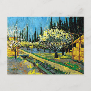 van gogh - Flowering Orchard Briefkaart
