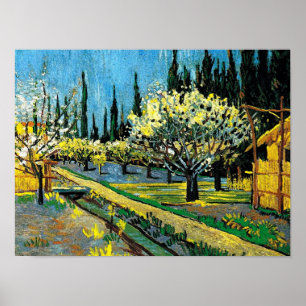 van gogh - Flowering Orchard Poster