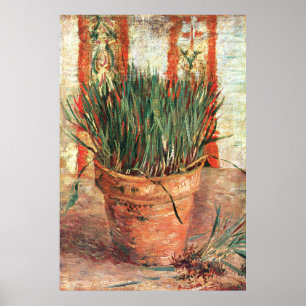 Van Gogh: Flowerpot met Chives Poster