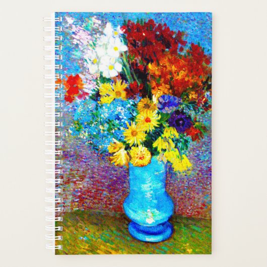 Van Gogh Flowers dans un Vase Bleu (Devant)