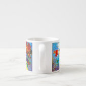 Van Gogh Flowers in een Blue Vase Espresso Kop (Achterkant)