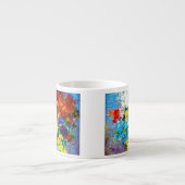 Van Gogh Flowers in een Blue Vase Espresso Kop (Voorkant)