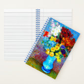 Van Gogh Flowers in een Blue Vase Notitieboek (Binnen)