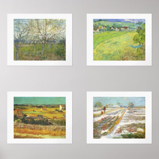 Van Gogh Four Seasons Fine Art Landscapes (Recto)