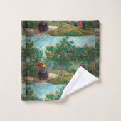 Van Gogh Garden à Montmartre avec amoureux (Gant de toilette)