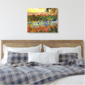 Van Gogh - Garden in Arles (ook bekend als bloeien Canvas Afdruk (Insitu (Slaapkamer))