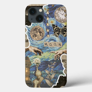 Van Gogh geïnspireerd: New York City sterrenhemel iPhone 13 Hoesje