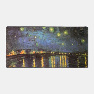 Van Gogh Geïnspireerd Night Fine Art Desk Mat